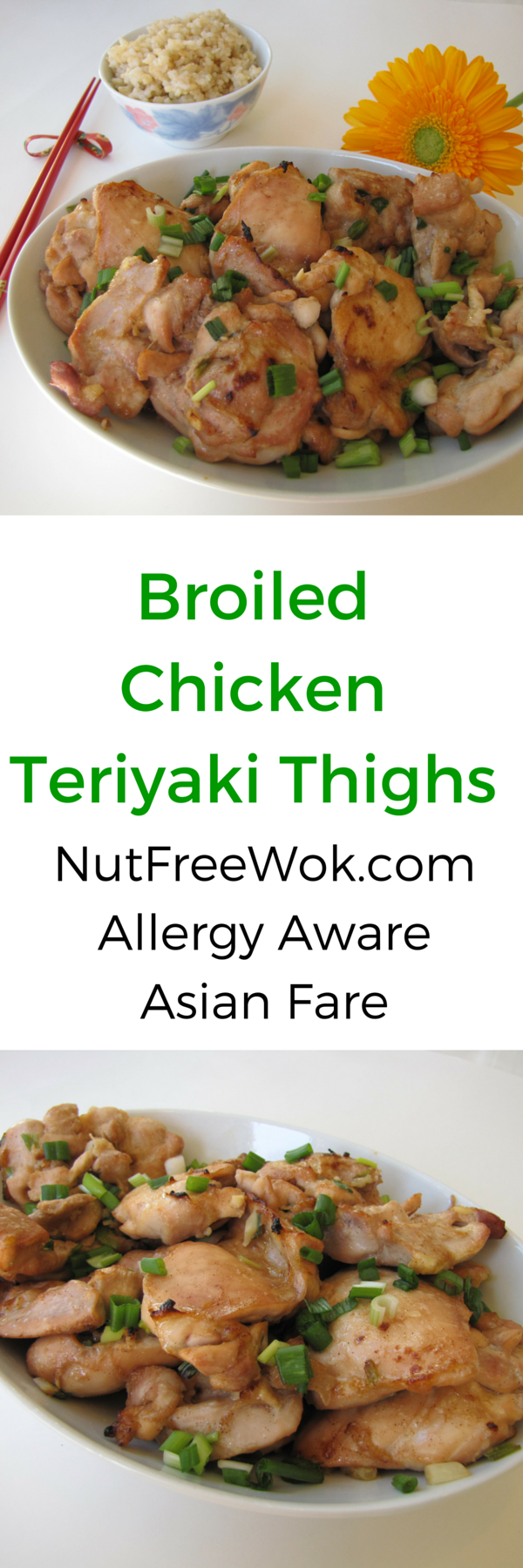 Broiled Chicken Teriyaki Thighs Nut Free Wok