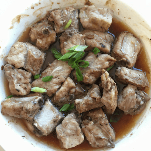 Steamed Spare Ribs with Black Bean Sauce
