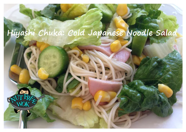 tossed hiyashi chuka salad