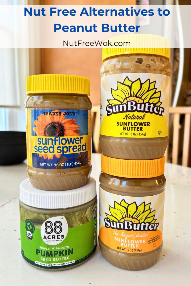 4 jars of nut-free alternatives to peanut butter