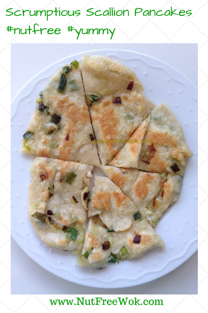 scallion pancakes on a plate