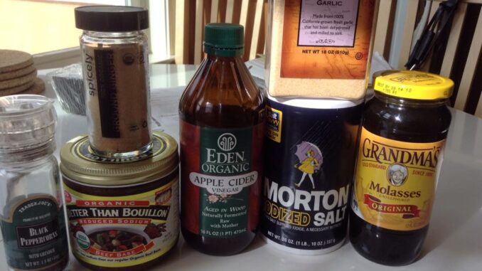 Ingredients used for Soy-Free Soy Sauce Recipe
