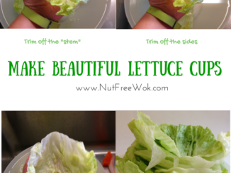 collage on how to make lettuce cups