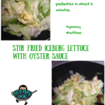 stir fry lettuce with oyster sauce