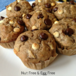 Nut Free, Egg Free Banana Chocolate Chip Muffins Recipe
