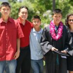 BJ Hom and his family at his graduation