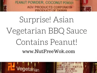 Collage of Asian vegetarian BBQ sauce ingredient labels