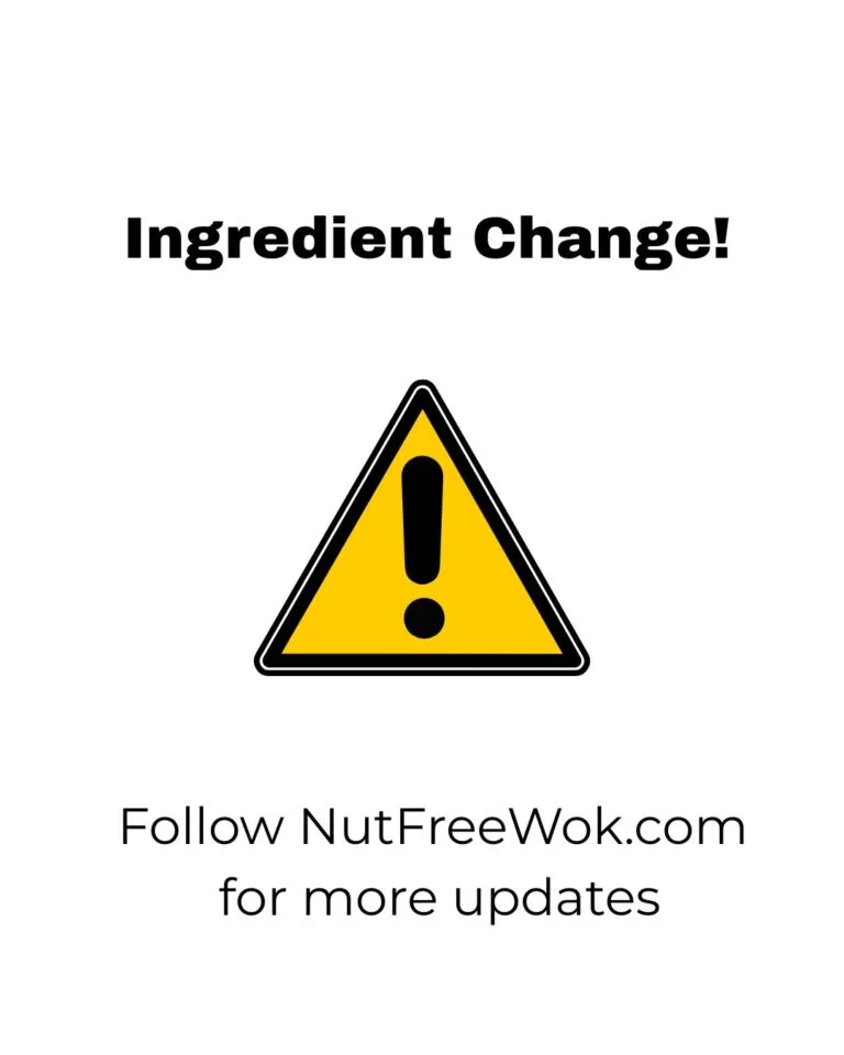 ingredient change warning