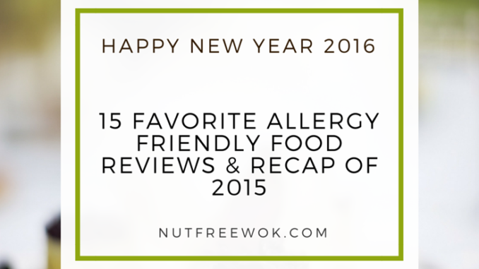 15 Favorite Allergy Friendly Food Reviews & Recap of 2015
