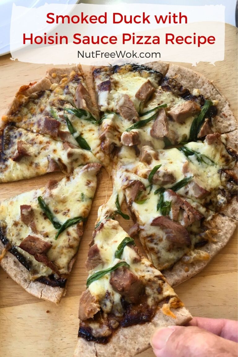 smoked duck pizza slices