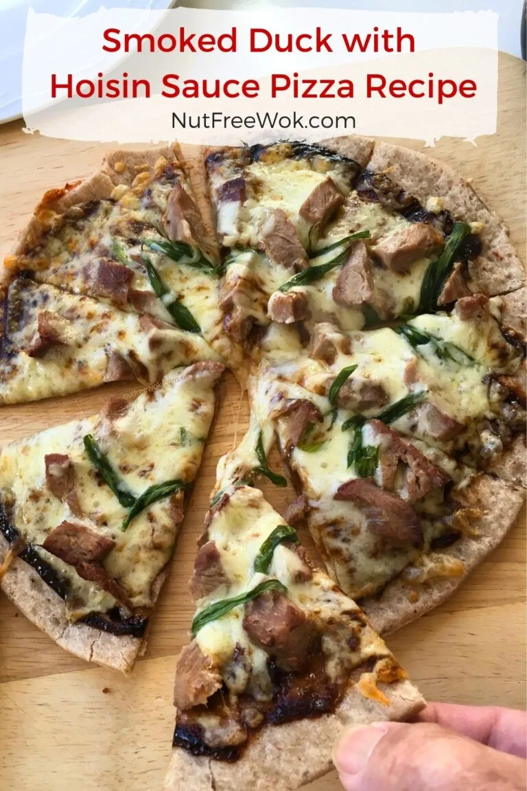 smoked duck pizza slices