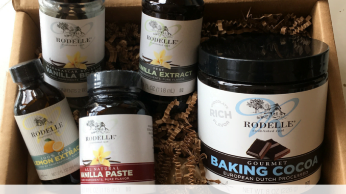 Rodelle products in a gift box Rodelle Review & Vanilla Ice Cream in a Bag Recipe