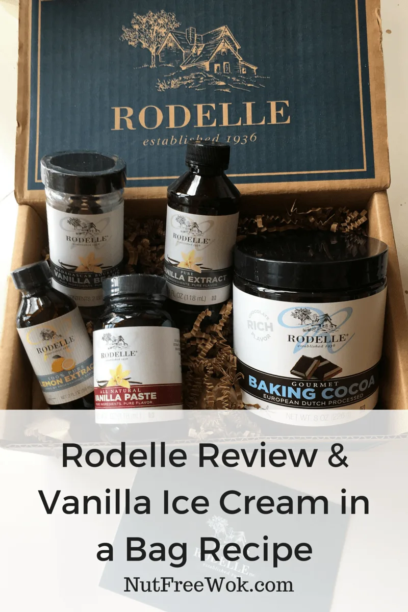 Rodelle products in a gift box Rodelle Review & Vanilla Ice Cream in a Bag Recipe