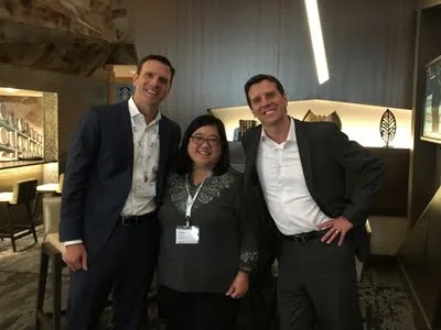 Sharon with Eric and Evan Edwards