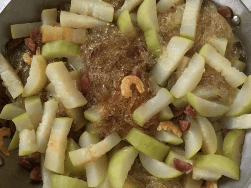 MogWan Special made Recipe モグワン Fuzzy Melon (Mo Gua) with Vermicelli Recipe - Nut Free Wok