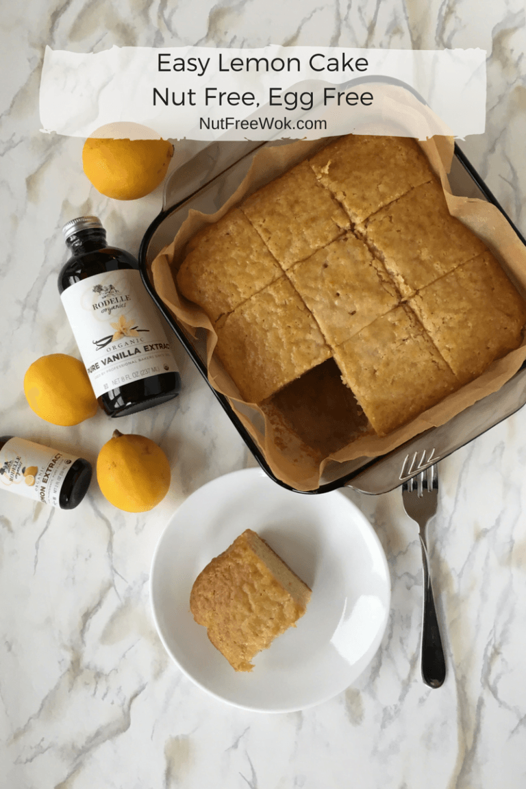 Easy Lemon Cake An Allergy Friendly Recipe nut free egg free nut free wok