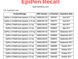 chart of epipen recall