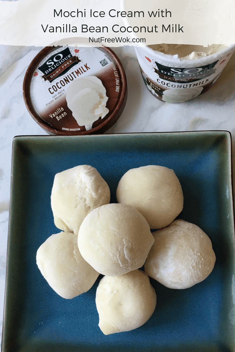 Mochi Ice Cream with Vanilla Bean Coconut Milk - Nut Free Wok