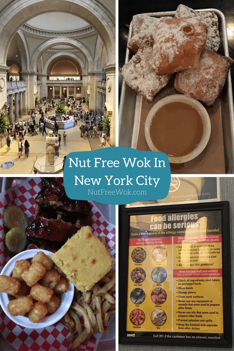 Nut Free Wok in NYC met blue smoke beignet bbq