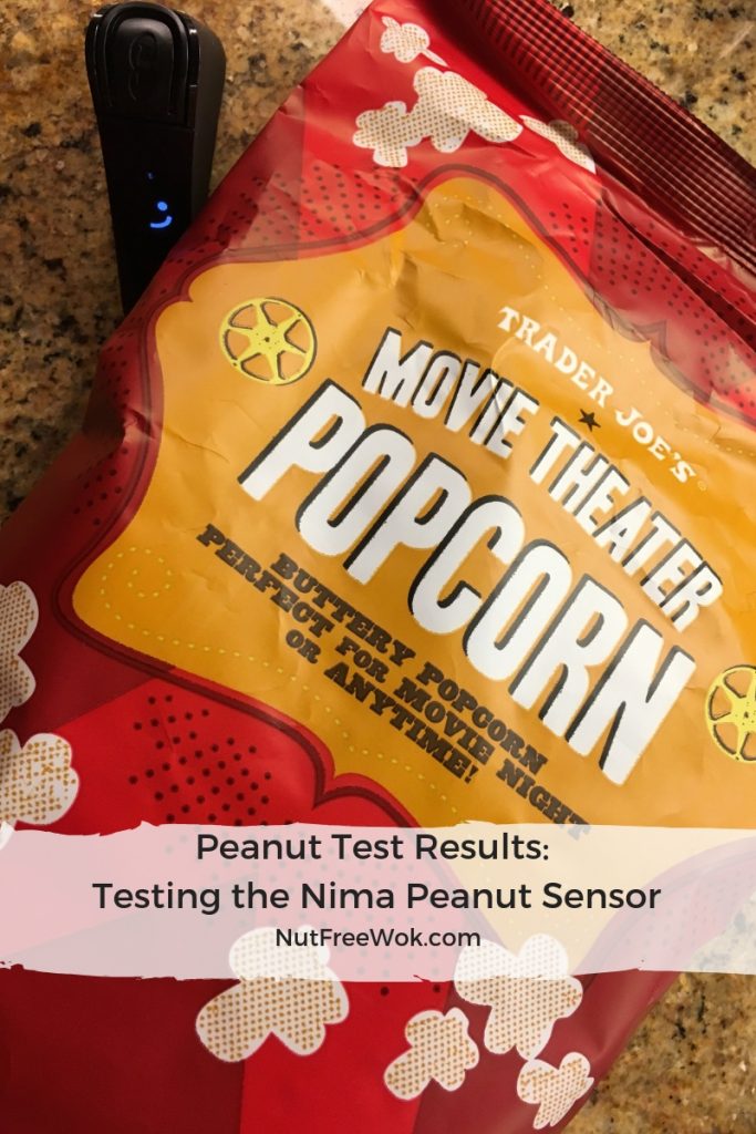 Nima Peanut Test results Trader Joe's Movie Theater Popcorn :)