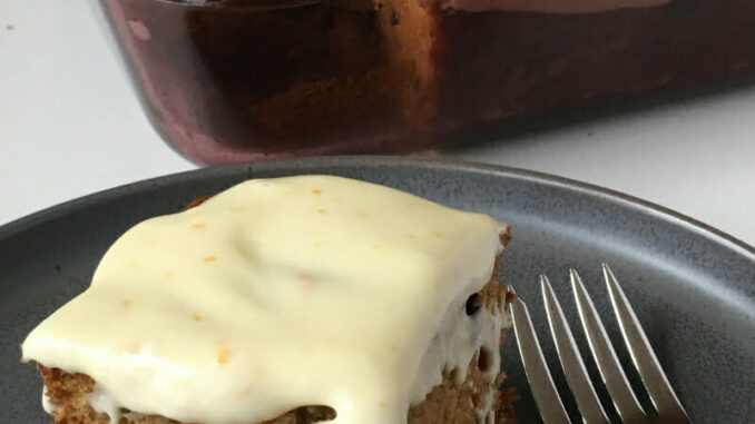 Nut Free Carrot Cake with Orange Cream Cheese Frosting Recipe by Nut Free Wok