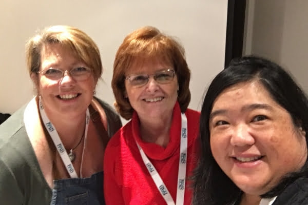 Sara, Jane, and I are getting ready demo making allergy friendly meals in Instant Pots at FABlogCon.