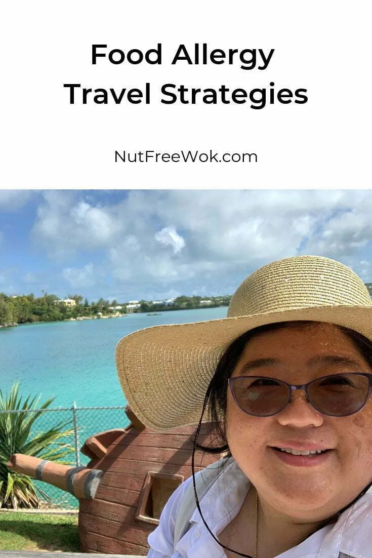 Food Allergy Travel Strategies, photo of Sharon feeling relaxed in Bermuda
