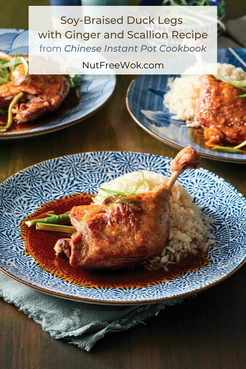 Soy Braised Duck Legs With Ginger And Scallion Instant Pot Recipe 